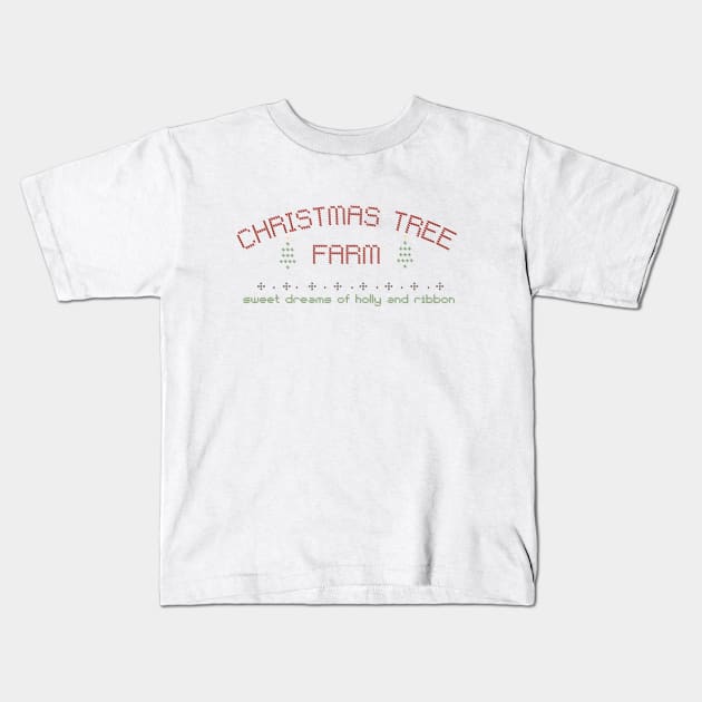 In my heart is a Christmas Tree Farm! Kids T-Shirt by The Sparkle Report